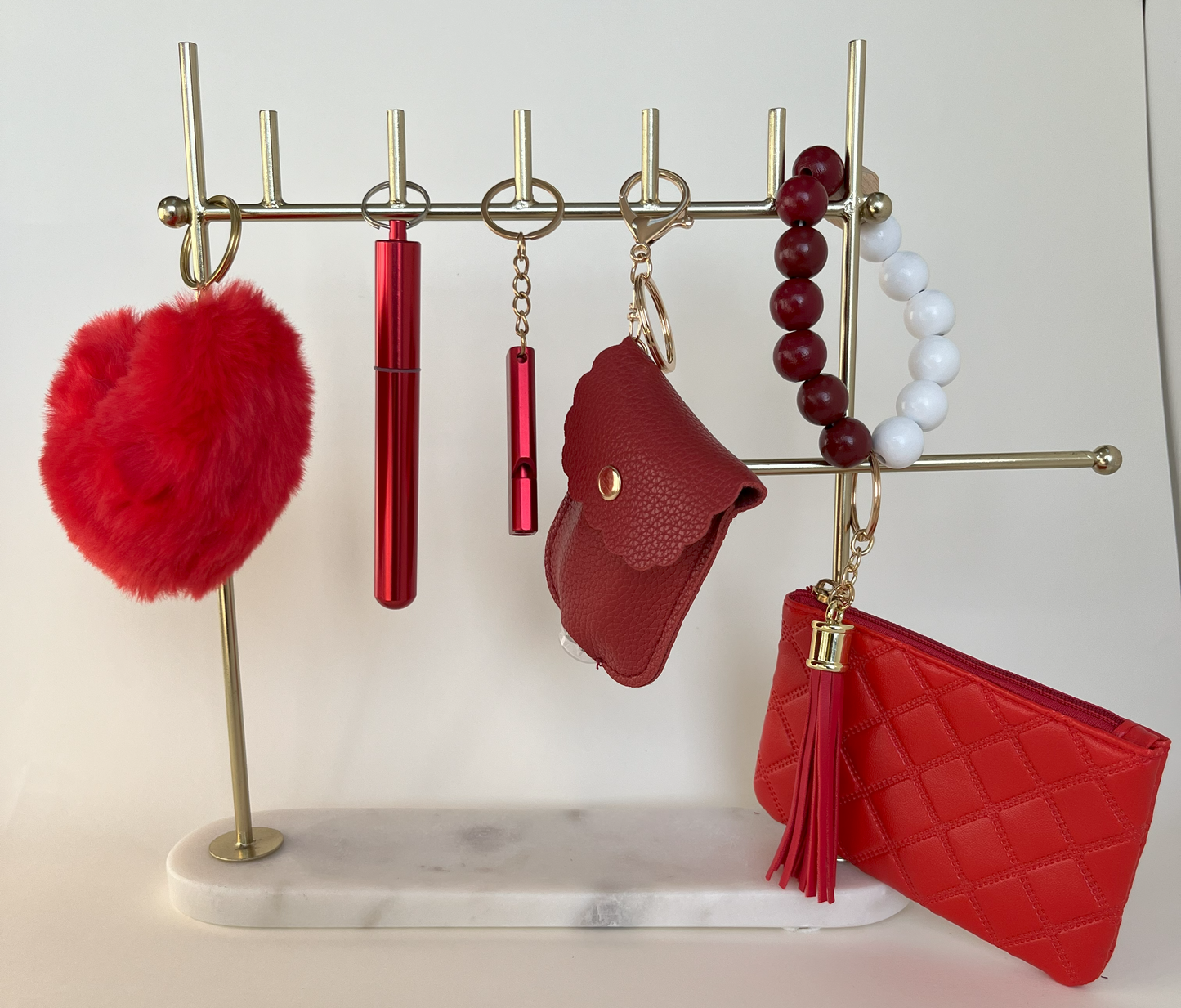 If loving you is RED (keychain and handbag charms)