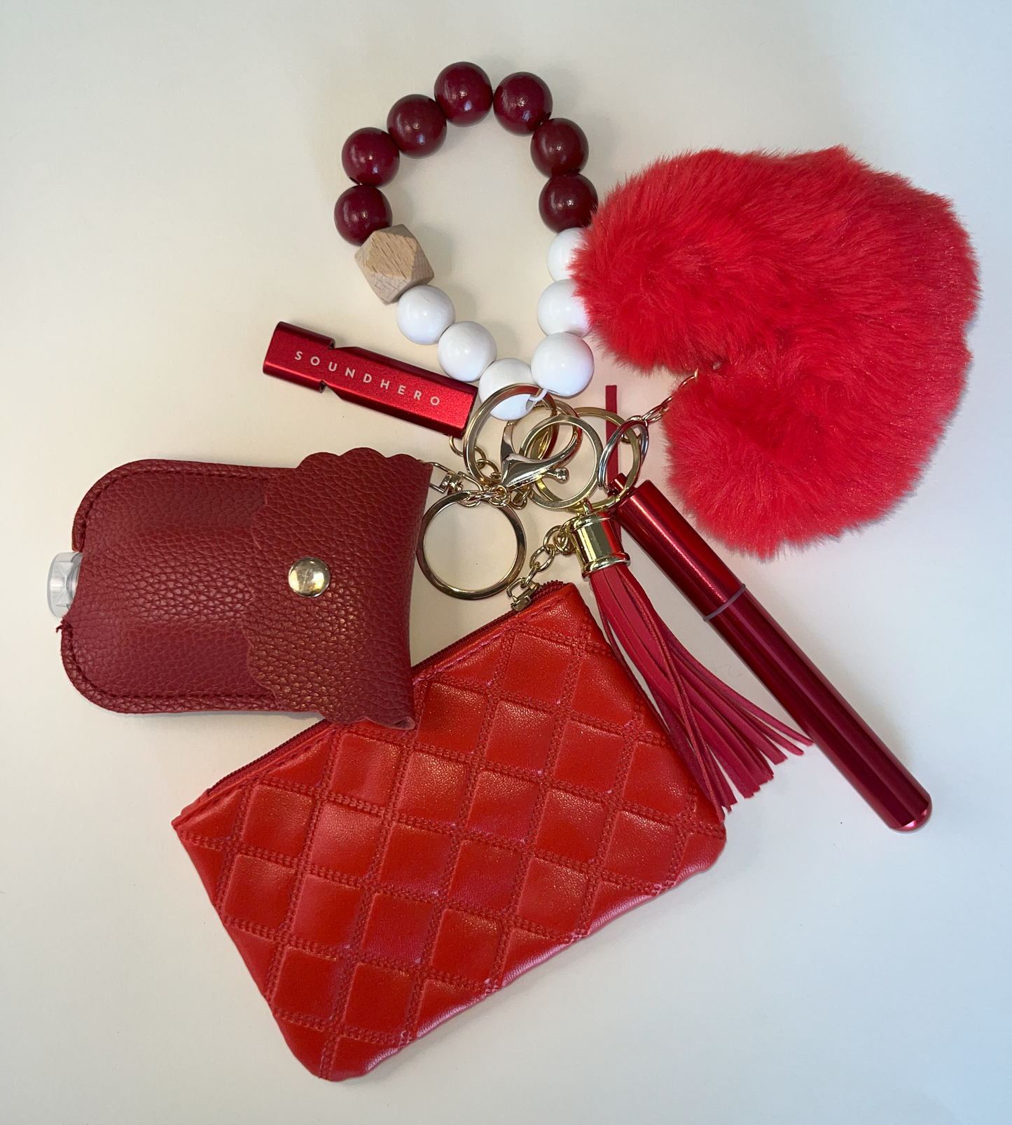 If loving you is RED (keychain and handbag charms)