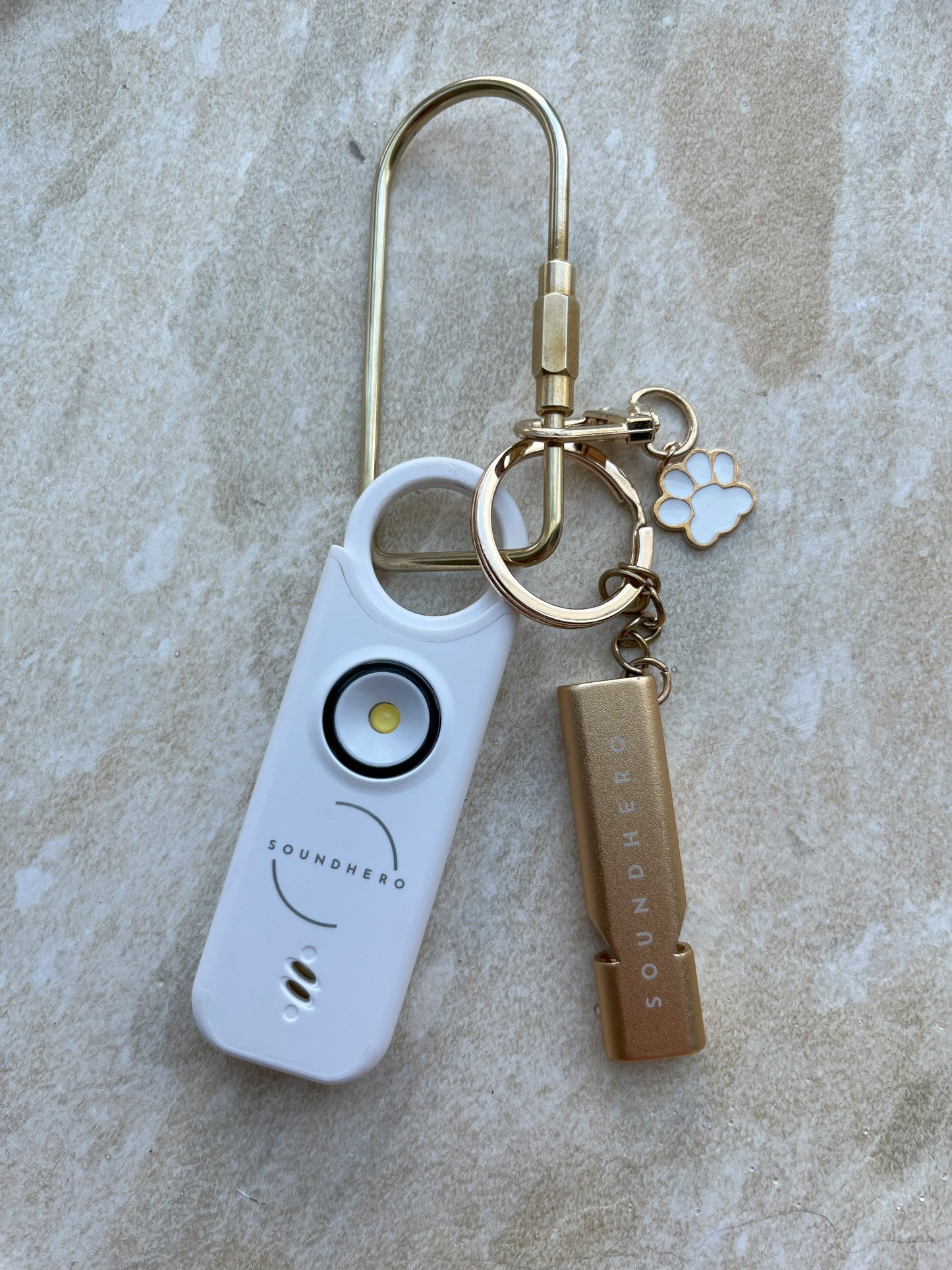 Paw-some paw print keychain accessory
