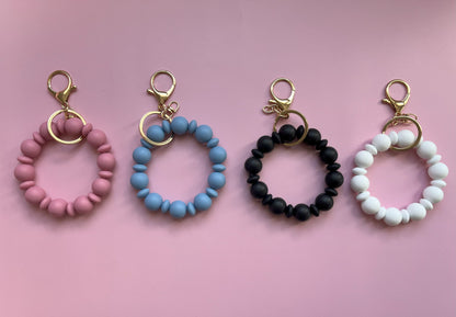 Silicone beaded wristlet (multi colour)