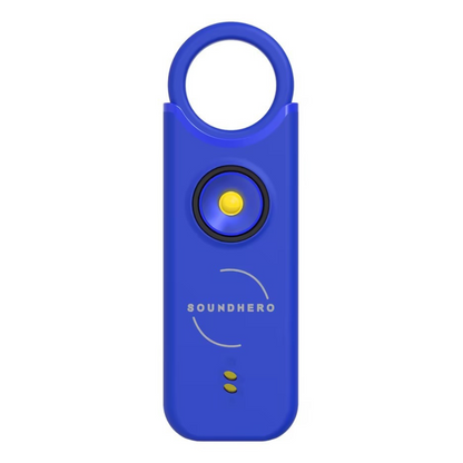SOUNDHERO Signature - Personal self-defense alarm with Movement Activated mode - USB rechargeable - NIGHT BLUE