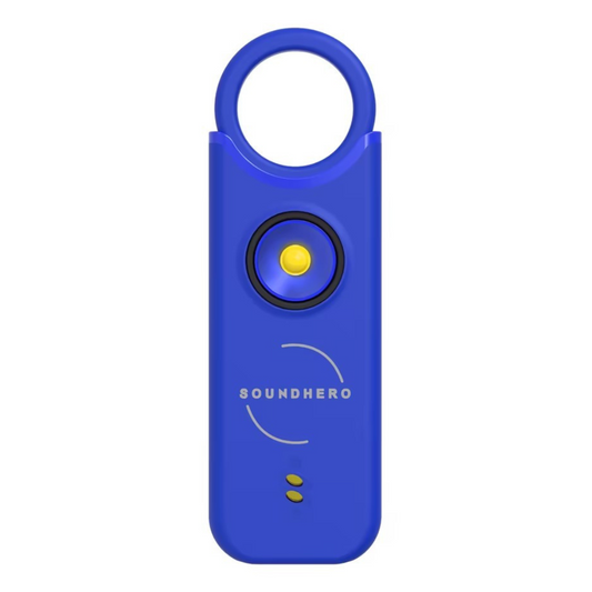 SOUNDHERO Signature - Personal self-defense alarm with Movement Activated mode - USB rechargeable - NIGHT BLUE