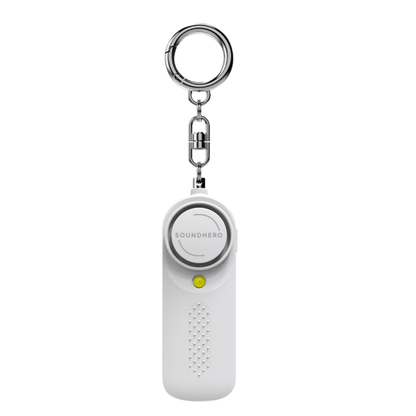 SOUNDHERO personal self-defense alarm keyring with built in light - Battery operated - Snow White